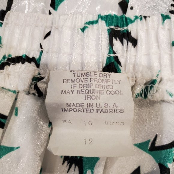 HELD Vintage 80's White Floral High Pleated Midi Skirt - Picture 7 of 8